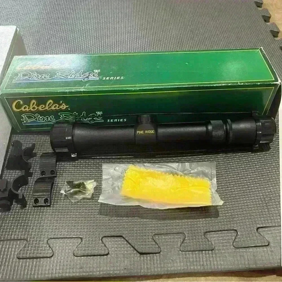 Cabelas Pine Ridge Riflescope With Mounts 27x32DML -KIT Vintage In Packaging - Picture 1 of 12